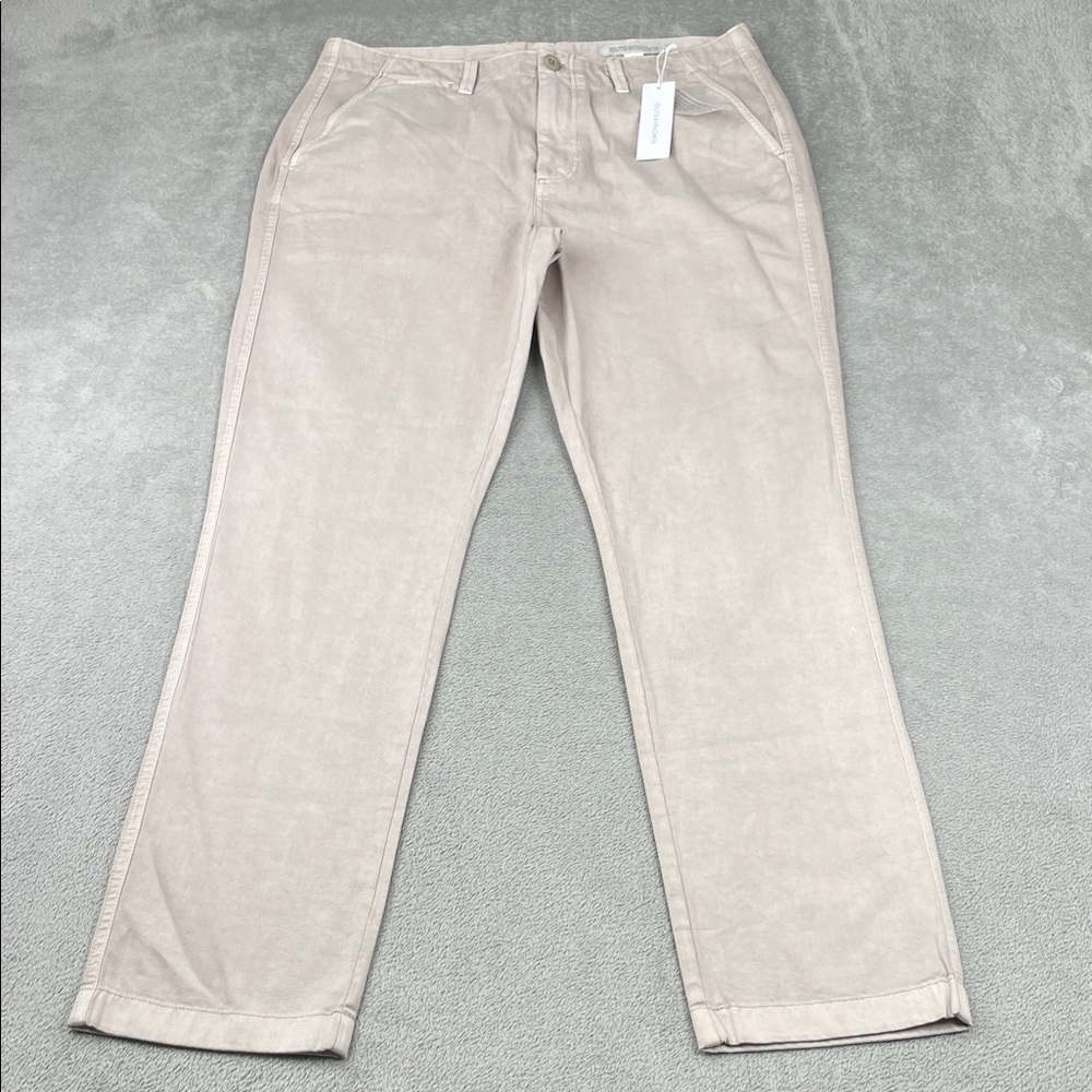 NEW Outerknown 100% Organic Cotton 33x31 Light Beige Chinos FLAW